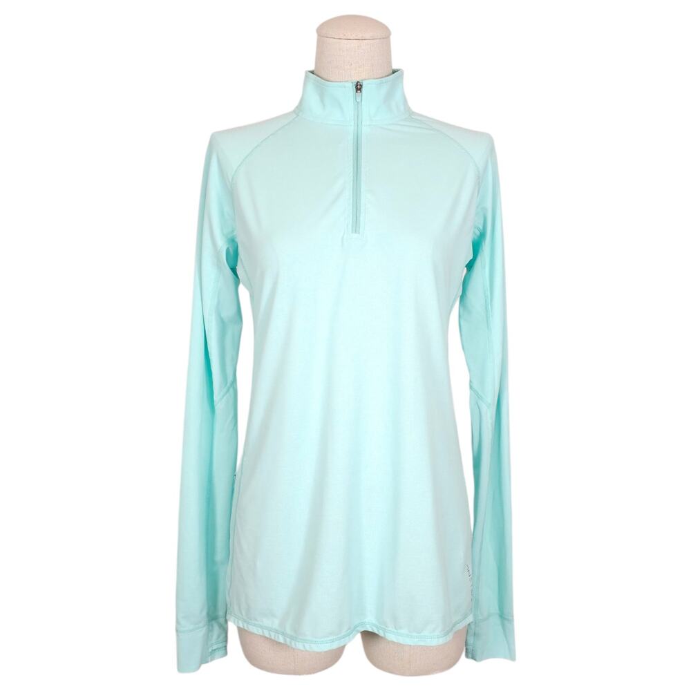 Anetik Women's Flight Tech Long Sleeve Heathered Seafoam Sz Small